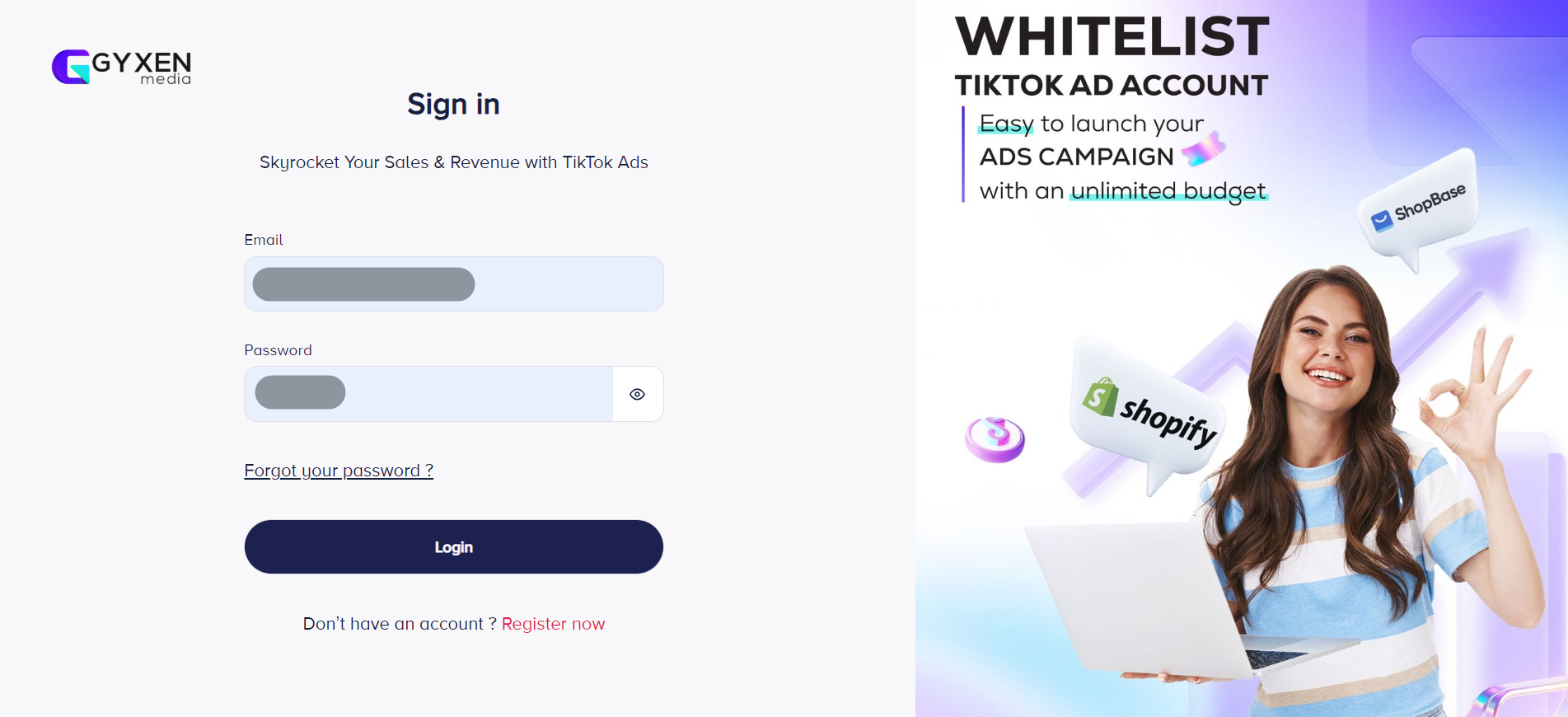 Step 4 — Company info and top-up