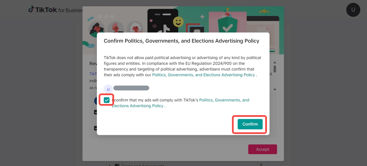 Step 6 — Link TikTok Business account