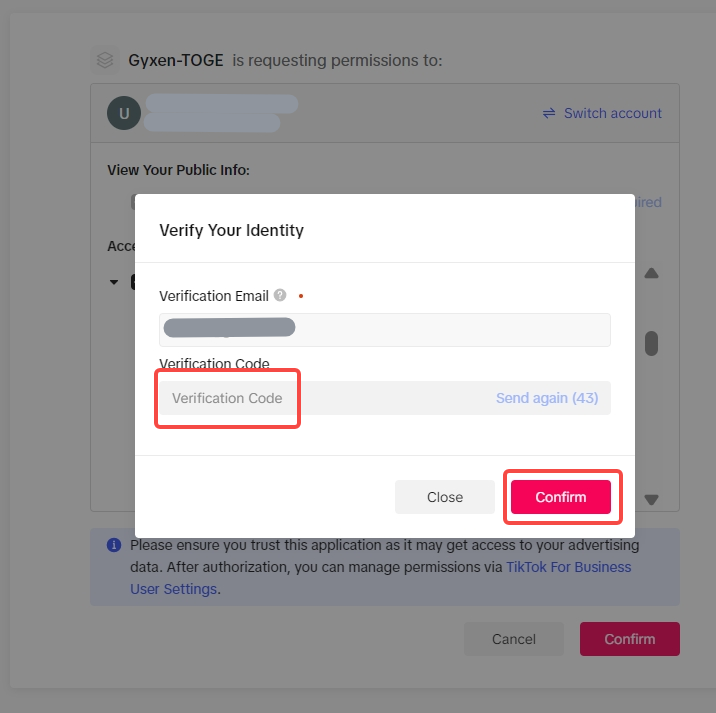 Step 6 — Link TikTok Business account