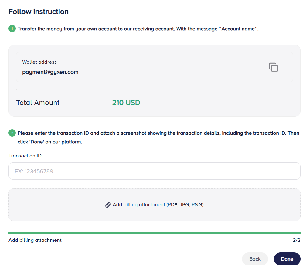 Withdraw funds
