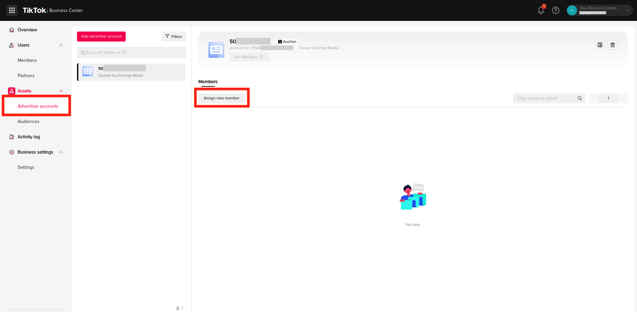 Assign member